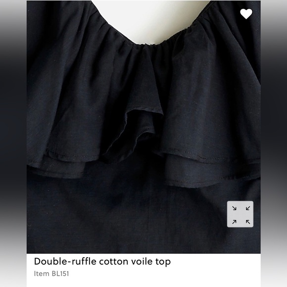 Jcrew Double-ruffle cotton voile top - Picture 4 of 4